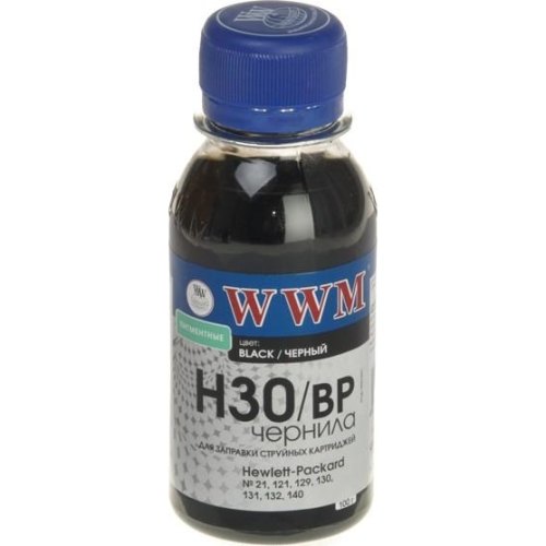 Чорнило WWM для HP №21/121/122 100г Black (H30/BP-2)