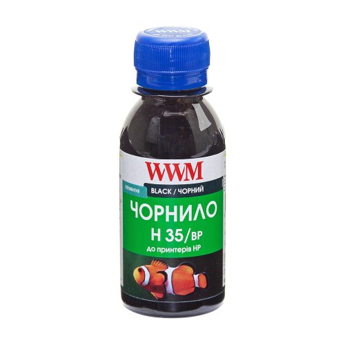 Чорнило WWM для HP №21/129/121 100г Black (H35/BP-2) для СБПЧ