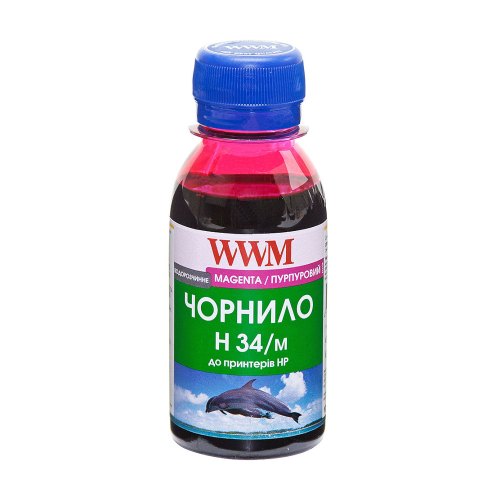 Чорнило WWM для HP №22/121/122 100г Magenta (H34/M-2)