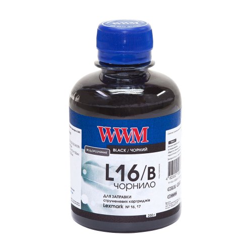 Чорнило WWM для Lexmark №16/17 200г Black (L16/B)