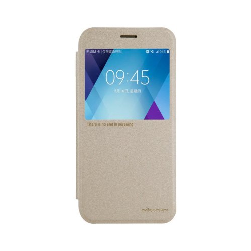 Чохол книжка Nillkin Sparkle Series для Samsung A520 Galaxy A5 (2017) Gold