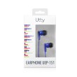Навушники вакуумні дротові Utty UEP-151, Blue