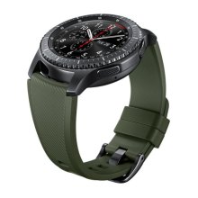 Ремінець силіконовий для Samsung Gear S3 Active ET-YSU76MGEGRU, Green khaki