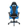 Крісло для геймерів DXRACER RACING OH/RV001/NB (чорне/голубі вставки) PU шкіра, AL основа
