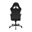 Крісло для геймерів DXRACER RACING OH/RV001/NW (чорне/білі вставки) PU шкіра, AL основа