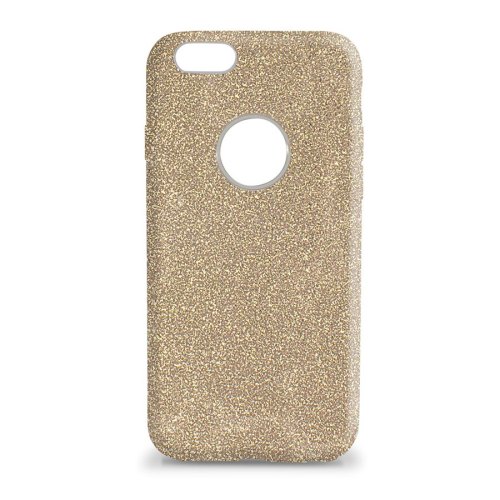 Накладка силіконова Glitter cover case для iPhone 7 Plus / 8 Plus Gold