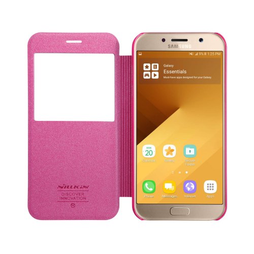 Чохол книжка Nillkin Sparkle Series для Samsung A320/A3 (2017) Pink