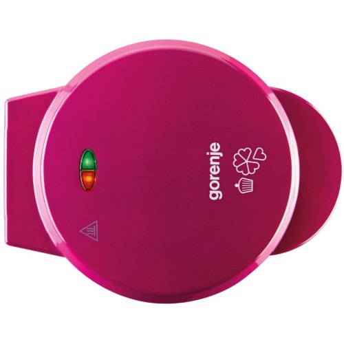 Мультимейкер Gorenje 700Вт, 2 пластини, тефлон, корпус-пластик, рожевий