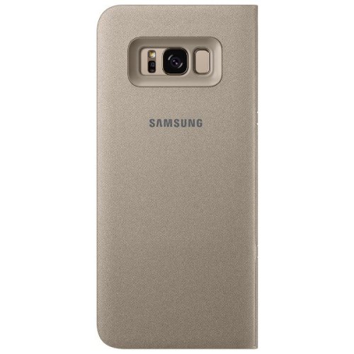 Чохол Samsung G955 (S8+) EF-NG955PFEGRU LED View Cover, Gold