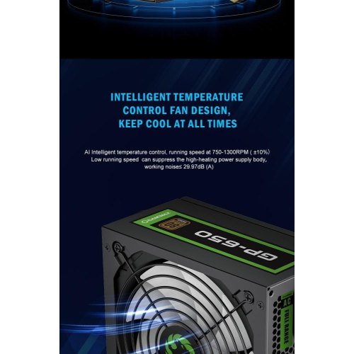 Блок живлення GameMax (GP-650) 650Вт