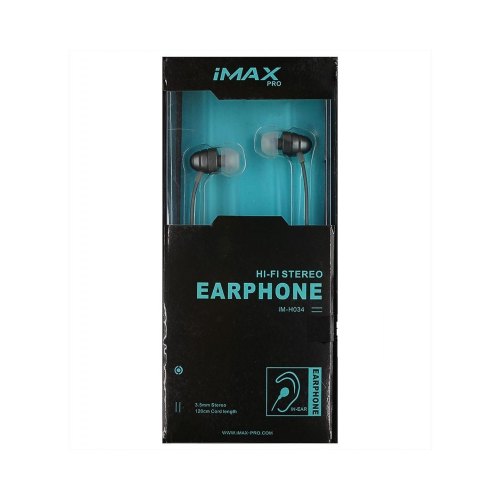 Навушники з мікрофоном (гарнітура), iMAX iM-H034, Black