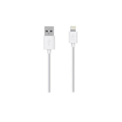 Кабель Belkin New Metall, Apple iPhone 5 (Lightning), White