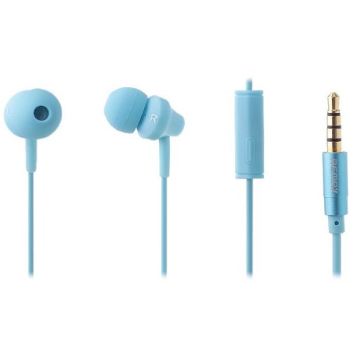 Навушники з мікрофоном (гарнітура), Remax RM-501 Blue