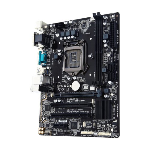 Материнская плата GIGABYTE GA-H110M-S2PV  mATX, Socket 1151, 6-е и 7-е поколение Intel Core i7/Core i5/Core i3/, Intel, Intel H110, DDR4, 32 GB, 1 x P