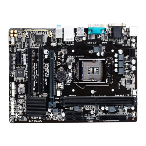 Материнская плата GIGABYTE GA-H110M-S2PV  mATX, Socket 1151, 6-е и 7-е поколение Intel Core i7/Core i5/Core i3/, Intel, Intel H110, DDR4, 32 GB, 1 x P
