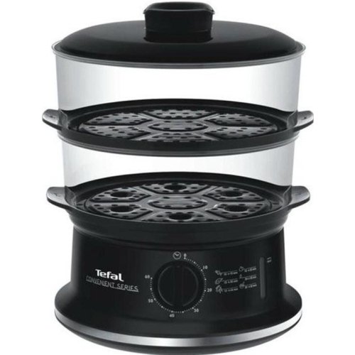 Пароварка Tefal Convenient, 900Вт, чаша-2.9/3.1л, резервуар для води -1.5л, механічне керув., пластик, чорний