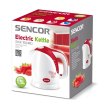 Електрочайник Sencor 1.5л, Strix, пластик, біло-червоний