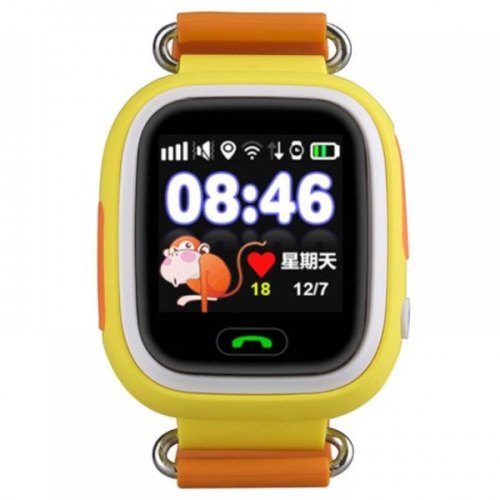 Смарт годинник дитячий (GPS Tracker) Q90 (Orange)