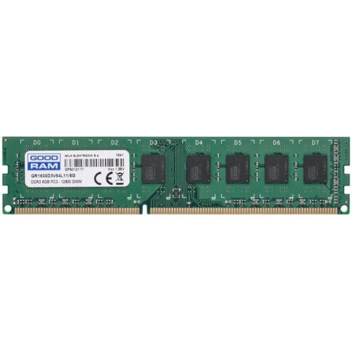Модуль пам'яті DDR3, 8GB, 1600MHz, Goodram (GR1600D3V64L11/8G)