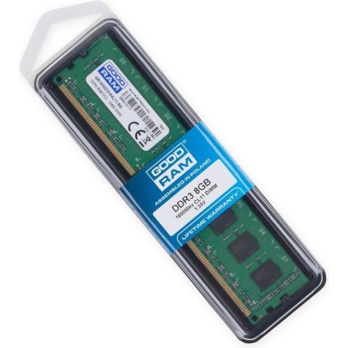 Модуль пам'яті DDR3, 8GB, 1600MHz, Goodram (GR1600D3V64L11/8G)