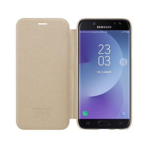 Чохол книжка Nillkin Sparkle Series для Samsung J530 Galaxy J5 (2017) Gold