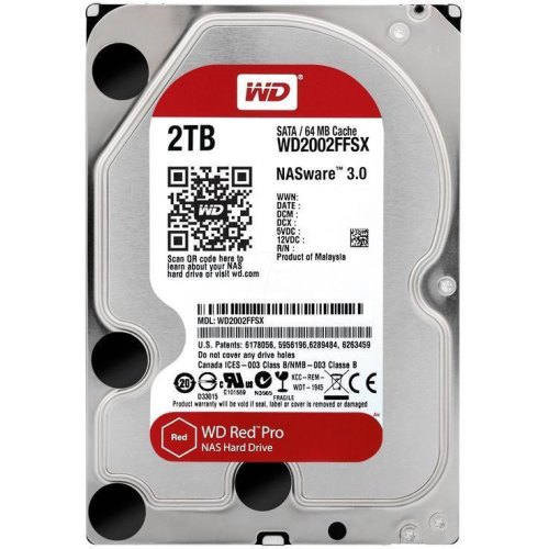 Жорсткий диск 3.5 Western Digital Red Pro 2TB (WD2002FFSX)