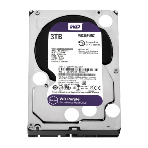 Жорсткий диск 3.5 Western Digital Purple 3TB (WD30PURZ)