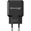 МЗП Grand-X CH-03 (USB 5V 2,1A з захистом від перенавантажень), color Black (CH-03B)