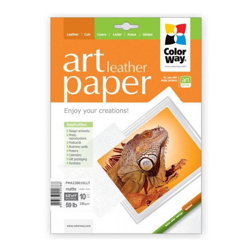 Папір ColorWay ART мат./факт.кожа 220г/м, 10л, LT