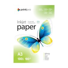 Папір PrintPro глянц. 180г/м, A3 PG180-100