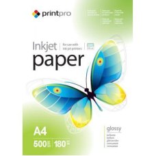 Папір PrintPro глянц. 180г/м, A4 PG180-500