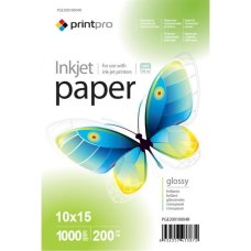 Папір PrintPro глянц. 200г/м, 10x15 PG200-1000