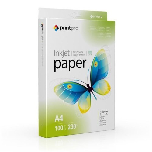 PrintPro 230г/мВІ, A4, 100л, глянцевая (PGE230100A4)