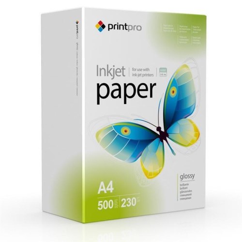 PrintPro 230 г/мВІ, A4, 500л, глянцевая (PGE230500A4)