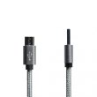 Кабель Grand-X USB-micro USB FM02 2,1A, 1m, Grey/Black