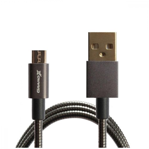 Кабель Grand-X USB-micro USB MM01 2,1A, 1m Black