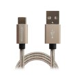 Кабель Grand-X USB-TypeC FC03 USB 3.0 3A, 1m,  Gold