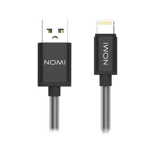 Кабель Nomi DCMQ 10i USB Lightning 1м black