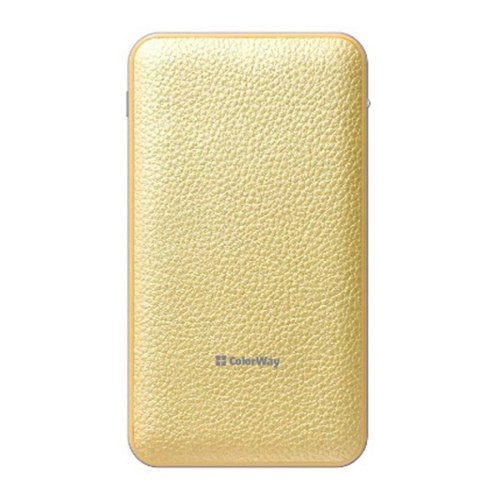 Зовнішній акумулятор PowerBank ColorWay 8000mAh Gold