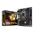 Материнська плата GIGABYTE GA-H110M-D3H R2 mATX, Socket 1151, 6-е і 7-е покоління Intel Core i7/Core i5/Core i3/, Intel, Intel H110, DDR4, 64GB, 1x PC