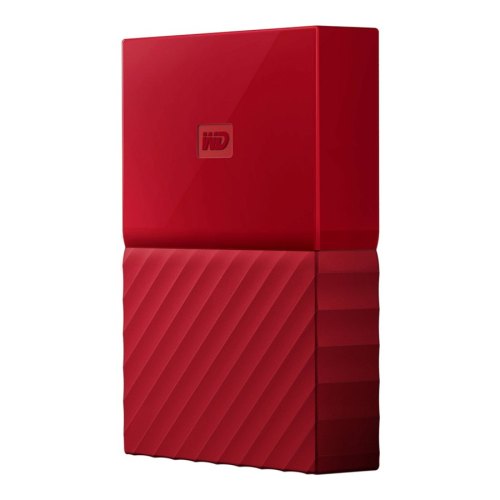 Зовнішній жорсткий диск 2.5 3TB Western Digital (WDBYFT0030BRD-WESN) USB 2.0, USB 3.0, My Passport, пластик, червоний