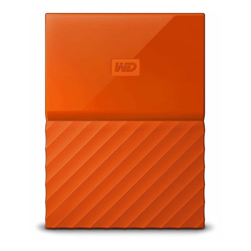 Зовнішній жорсткий диск 2.5 4TB Western Digital (WDBYFT0040BOR-WESN) USB 2.0, USB 3.0, My Passport, пластик, помаранчевий