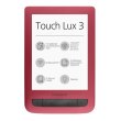 Електронна книга PocketBook 626 Touch Lux 3, Ruby Red (PB626(2)-R-CIS) 6 HD, E Ink Carta, 256 МB, 4 Gb, MicroSD, Браузер, Просмотр фотографий, MicroU