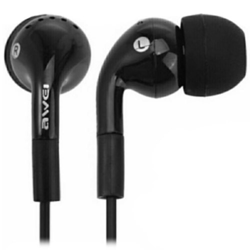 Навушники з мікрофоном (гарнітура),  AWEI ES-Q9i, Black